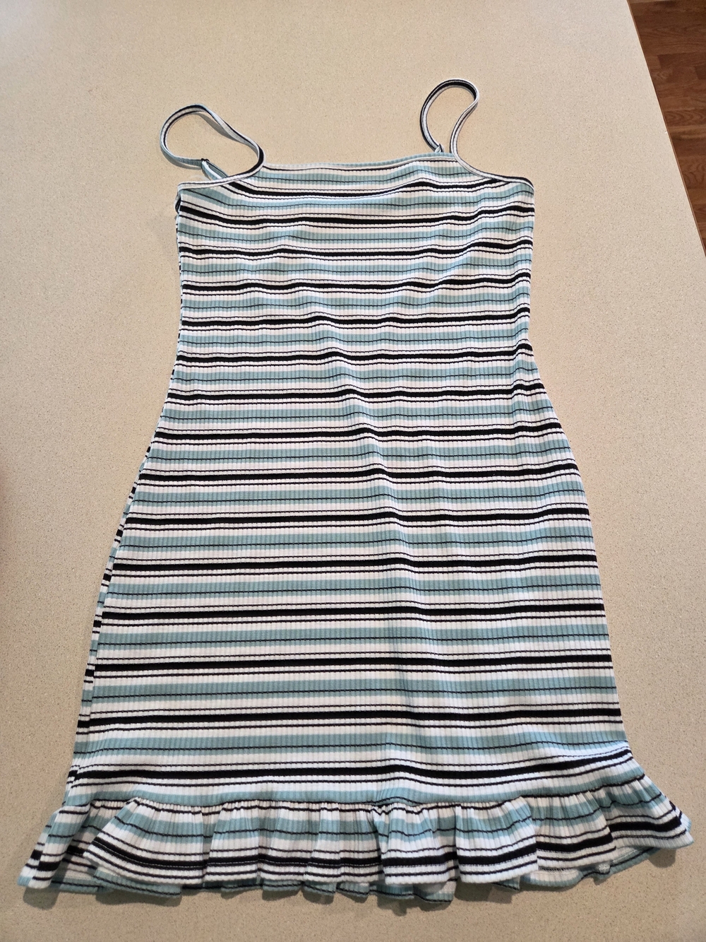 Le Lis Striped Ribbed Tank Dress